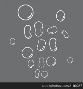 Water bubble vector background template