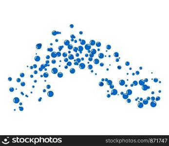 Water bubble vector for background template