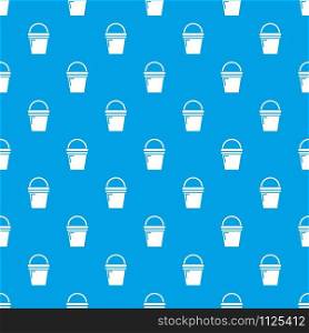 Water bucket pattern vector seamless blue repeat for any use. Water bucket pattern vector seamless blue