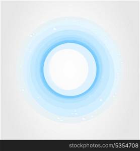 Water circle. Blue circle from water. A vector illustration