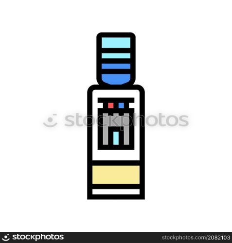 water cooler equipment color icon vector. water cooler equipment sign. isolated symbol illustration. water cooler equipment color icon vector illustration