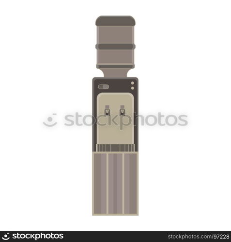 Water cooler flat icon. Refreshment and bottle office, plastic and liquid. Vector isolated illustration