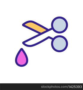 water cut icon vector. water cut sign. color symbol illustration. water cut icon vector outline illustration