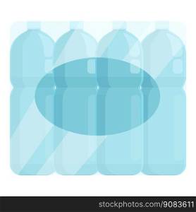 Water delivery icon cartoon vector. Drink blue. Plastic bottle. Water delivery icon cartoon vector. Drink blue