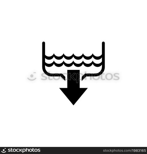 Water Drain, Bathroom Sink, Plumbing. Flat Vector Icon illustration. Simple black symbol on white background. Water Drain, Bathroom Sink, Plumbing sign design template for web and mobile UI element. Water Drain, Bathroom Sink, Plumbing. Flat Vector Icon illustration. Simple black symbol on white background. Water Drain, Bathroom Sink, Plumbing sign design template for web and mobile UI element.