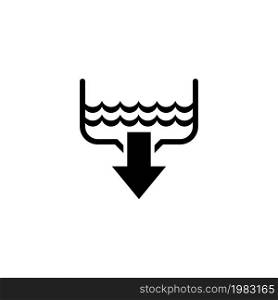 Water Drain, Bathroom Sink, Plumbing. Flat Vector Icon illustration. Simple black symbol on white background. Water Drain, Bathroom Sink, Plumbing sign design template for web and mobile UI element. Water Drain, Bathroom Sink, Plumbing. Flat Vector Icon illustration. Simple black symbol on white background. Water Drain, Bathroom Sink, Plumbing sign design template for web and mobile UI element.