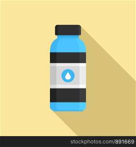 Water drink bottle icon. Flat illustration of water drink bottle vector icon for web design. Water drink bottle icon, flat style