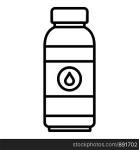 Water drink bottle icon. Outline water drink bottle vector icon for web design isolated on white background. Water drink bottle icon, outline style