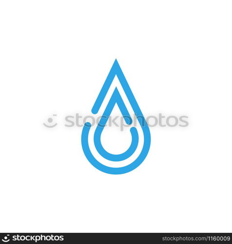 Water drop abstract graphic design template