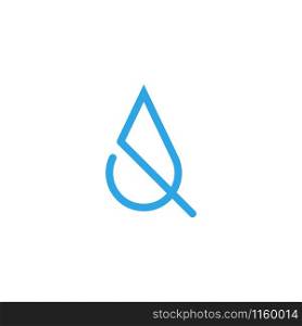 Water drop abstract graphic design template