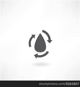 water drop arrow icon