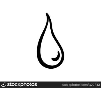 Water drop black n color logo