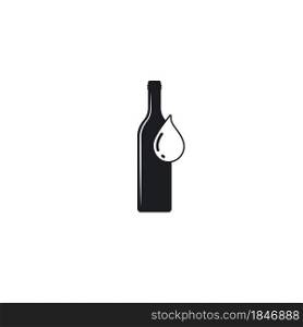 water drop bottle icon vector illustration design template
