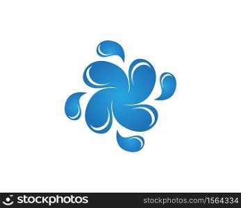 Water drop icon and symbol vector template
