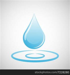 Water drop icon Isolated