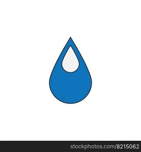 water drop icon logo vector design