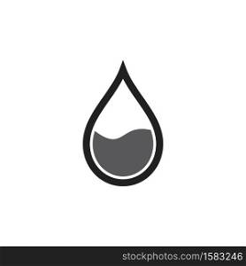 water drop icon vector design illustration natural