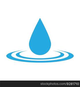 water drop icon vector illustration logo design