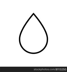 Water drop line icon