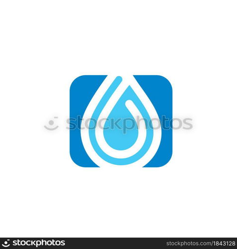 water drop line icon vector illustration design template web