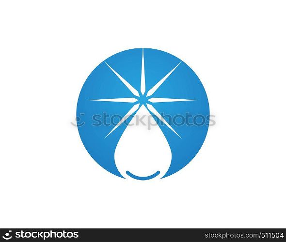 Water drop logo design template