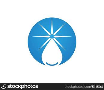 Water drop logo design template