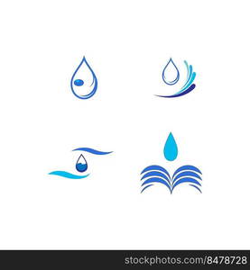 water drop logo illustration design