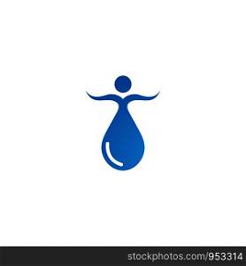 Water drop logo template illustration - Vector
