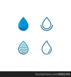 Water drop Logo template vector design