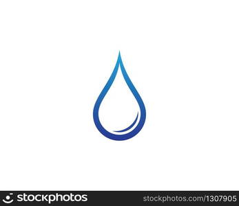 Water drop logo template vector icon illustration design