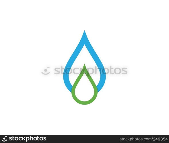 Water drop logo template vector icon illustration design