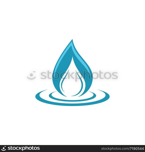 Water drop logo template vector icon illustration design