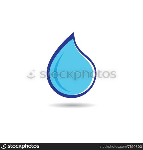 Water drop logo template vector icon illustration design