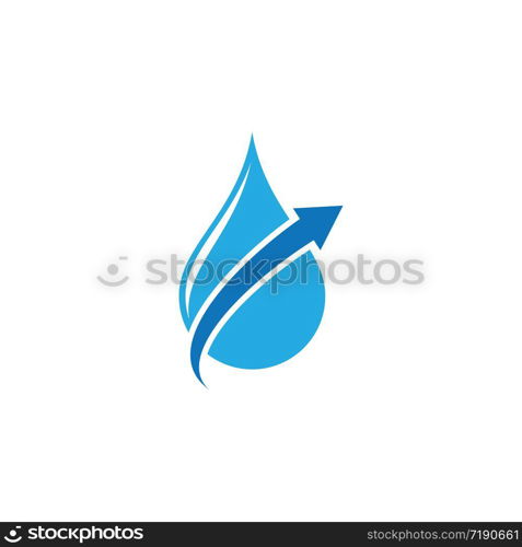 Water drop logo template vector icon illustration design