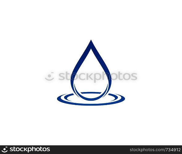 Water Drop Logo template vector icon illustration design