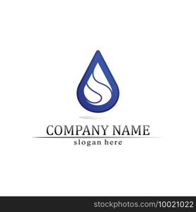 Water drop Logo Template vector illustration design