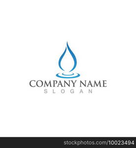 Water drop Logo Template vector illustration design