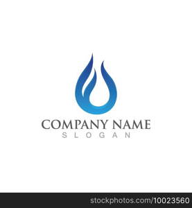 Water drop Logo Template vector illustration design