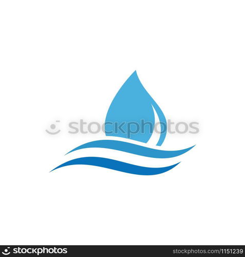 water drop Logo Template vector illustration design