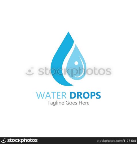 Water drop Logo Template vector illustration design