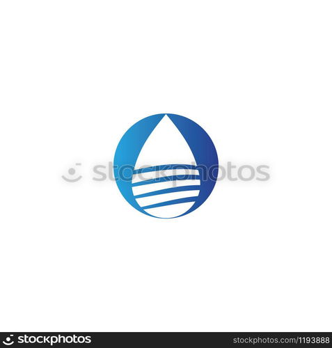 Water drop Logo Template vector illustration design