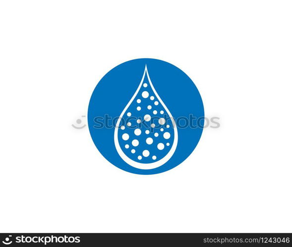 water drop Logo Template vector illustration design