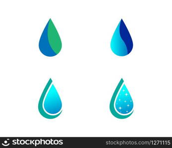 water drop Logo Template vector illustration design