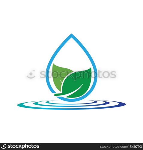 water drop Logo Template vector illustration design