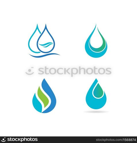 water drop Logo Template vector illustration design