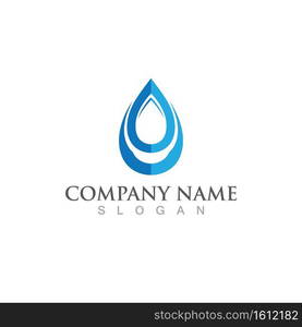 Water drop Logo Template vector illustration design