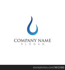 Water drop Logo Template vector illustration design