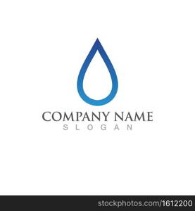 Water drop Logo Template vector illustration design