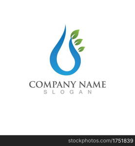 Water drop Logo Template vector illustration design