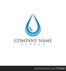 Water drop Logo Template vector illustration design